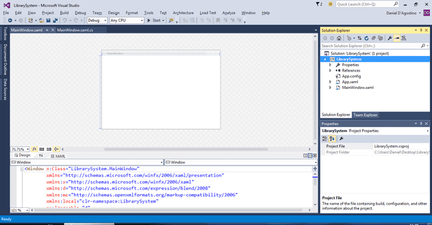 wpf designer visual studio